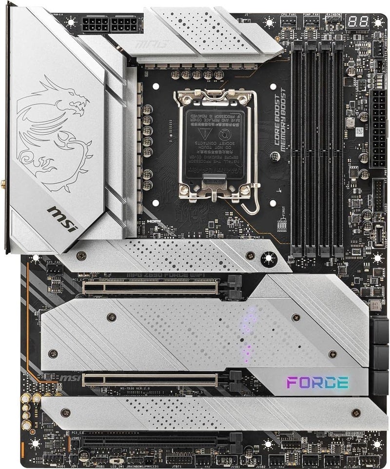 MSI Z690 Force WiFi Gaming Motherboard (ATX, 12th Gen Intel Core, LGA 1700 Socket, DDR5, PCIe 4, CFX, M.2 Slots, Wi-Fi 6E) - Image 1